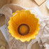 Set of 2 6-Inch Sunflower-Shaped Candy Snack Bowls