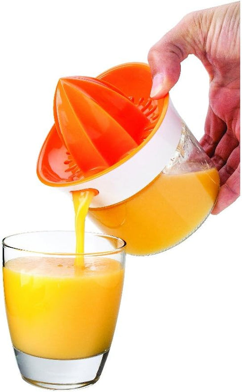 Joie Squeeze and Pour Citrus Juicer and Glass, 4-Inches x 5-Inches x 5.75-Inches, 13.5-Ounce Capacity
