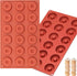 2pcs Silicone Mold for Mini Donut - Home Reusable Donut Baking Pan Tray with 18 Cavities
