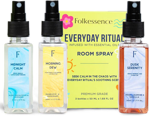 Folkulture Luxury Room Spray Odor Eliminator - Set of 3 (5.1 Fl