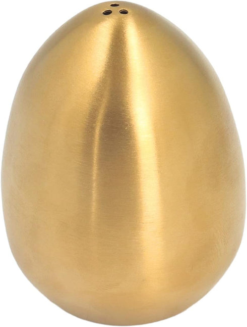 Spice Shaker, Stainless Steel Egg Shaped Spice Jar Pepper Shaker for Home and Kitchen Utensils (Gold)