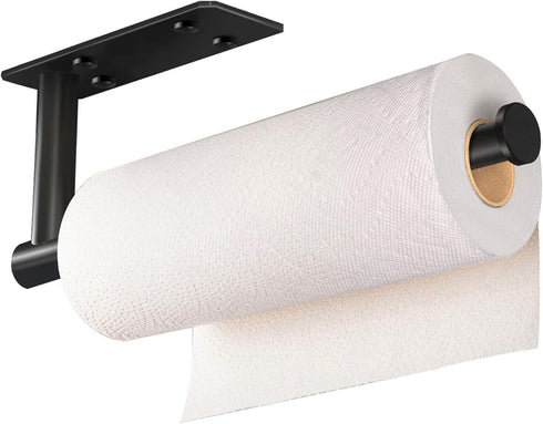 SUS304 VAEHOLD Self Adhesive Paper Towel Holder Under Cabinet Mount, Wall Mounted Paper Towel Roll Holder with Damping