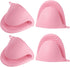 4pcs Thickened Mini Oven Gloves - Heat Resistant Silicone Oven Mitts for Kitchen, Cooking, Baking, BBQ