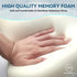 Black Seat Cushion & Lumbar Support Pillow Set for Office Chair, Ergonomic Memory Foam Back Support Pillow & Chair