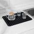 Silicone Dish Drying Mat, Eco-friendly Heat-resistant Mat for Kitchen Counter or Sink, Refrigerator or Drawer Liner,