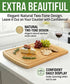 18" Greener Chef Luxury Bamboo Cutting Board (Extra Large) with Vertical Grain Strength Technology - Non Toxic