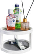 Lazy Susan Organizer, 2 Tier Non-Skid Spice Rack Turntable, 10-Inch Spinning Organizer for Kitchen