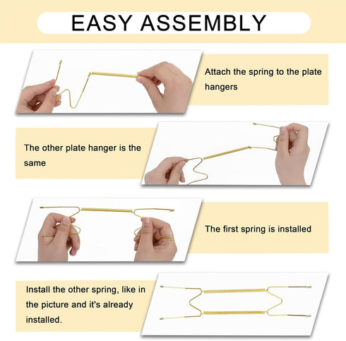 Plate Hangers for The Wall, Display Wall Plate Holders, 3 Pack (8"/10"/12")