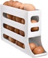 4 Tiers Egg Trays, Egg Holder for Fridge, Auto Rolling Organizer, Space-Saving 30 Large Capacity Egg Dispenser for