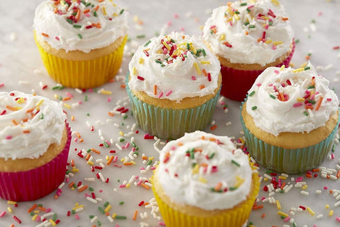 Gifbera 400-Count Colored Mini Paper Cupcake Liners, Vibrant Muffin Baking Cups