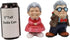Ebros Gift 'Roses and Smooches' Mr and Mrs Cruise Romantic Senior Couple Kissing Statues Set of 2 for Home Decor