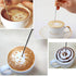 4 Pcs Stainless Steel Coffee Art Pen - Fancy Stitch Barista Tool for Home Kitchen Cafe Cappuccino Latte Spatula Needle