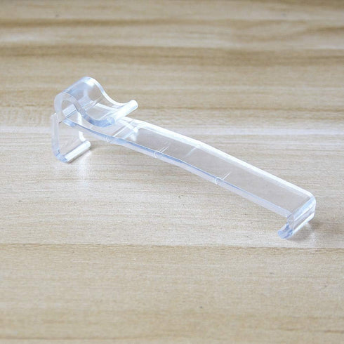 Valance Clips, 6pcs Clear Plastic Hidden Clip for 3-1/4'' Window Blinds, Valance Retainer Holder