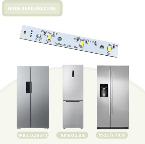 WR55X26671 LED Light Board for GE Refrigerators (5 Pack)
