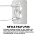 RV Shower Corner Storage Bar, Adjustable 7.5-13 Inch Stainless Steel Rod, RV Bathroom Accessories (2 Pack)