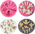 HiParty 3Pcs/Set Mini Angel Baby & Wings Fondant Molds, Silicone Cake Decorating Tools for Baby Shower