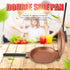 Walfront Double Side Non Stick Frying Pan, Gold, Flip Folding Pancake Maker for Household Kitchen