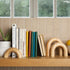 3-Piece Set Natural Arches Home Decor Aesthetic Shelf Objects, Coffee Table, and Bookshelf Accent, Japandi Modern