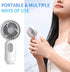 Portable Mini Fan 3-Pack, Handheld Personal Small Fan with 3-Speed, USB Rechargeable Battery Operated, Black