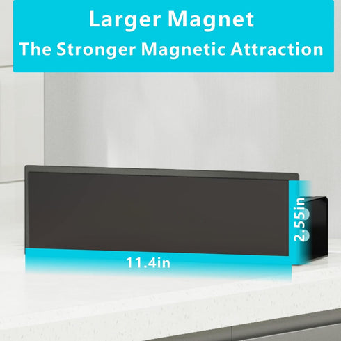 4 Pack Magnetic Spice Rack for Refrigerator Magnetic Fridge Shelf for Kitchen Magnetic Shelves for Fridge Black