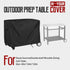 40" 32" 420D Outdoor Prep Table Cover Fits Royal Gourmet Double-Shelf & Keter Unity Portable Cart Waterproof Heavy Duty
