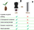 LHS Manual Coffee Grinder with Ceramic Burrs - Hand Coffee Bean Grinder, Adjustable Coarseness, 2 Containers