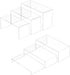 Sezanrpt Acrylic Display Risers 6pcs, Clear Rectangular Display Organizer Stands, Acrylic Display