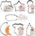Twinkle Twinkle Little Star Themed Cookie Cutters, 7 Pack Baby Shower Baking Molds, Stainless Steel Biscuit Cutter Set