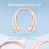 Portable Neck Fan - 4000mAh Air Conditioner with 5-17H Lifespan, 3 Adjustable Speeds, 64 Cool Lights (Pink)