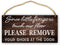 Since Little Fingers Touch Our Floor, Please Remove Your Shoes at The Door Hanging Sign Wall Art Home Decor