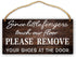 Since Little Fingers Touch Our Floor, Please Remove Your Shoes at The Door Hanging Sign Wall Art Home Decor