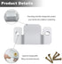 4 Pcs Sectional Couch Connectors, Metal Clips with 10 Pcs Screws for Interlocking Furniture Connector