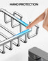 Nieifi Bar Soap Holder for Shower Wall, Stainless Steel Adhesive Soap Dish with 4 Hooks, Silver