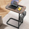 Fashion TV Tray Table with Large Tabletop, Adjustable Sofa Table with Storage