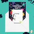 Desert Cactus Paintball Happy Birthday Invitations Style 2 Invite Cards (10 Count) with Envelopes for Kids Party