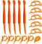 Cosmer Set of 15 Orange Citrus Peelers, Plastic Easy Slicer Cutter Peeler Remover Kitchen Accessories