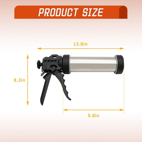 Hoypeyfiy 5 Nozzles Stainless Steel Jerky Gun Sausage Maker Sausage Stuffer Handmade Beef Jerky Gun with Stainless Meat