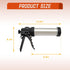 Hoypeyfiy 5 Nozzles Stainless Steel Jerky Gun Sausage Maker Sausage Stuffer Handmade Beef Jerky Gun with Stainless Meat