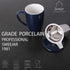 Sweejar Porcelain Tea Infuser Cup with Lid, 16 oz, Microwave and Dishwasher Safe, Tea Steeping Mug for Tea Drinkers,