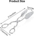 Vintage 9in Salad Tong for Serving, Zinc Alloy Silver Food Serving Tongs, Buffet Catering Clip, 8.5x4.5in