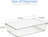 Ravinte 6 Pack Drawer Organizer - 6" X 9" Clear Plastic Storage Bins, Non-Slip Acrylic Organizers for Makeup, Jewelry