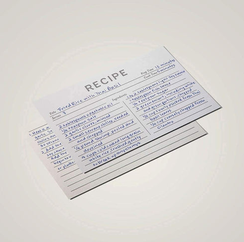 Jot & Mark 50 Count Recipe Cards 4x6 Inches Blank Double Sided, Modern Minimal Design