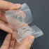 Adhesive Hooks, Clear Double Sided Wall Mount Sticky Hooks for Kitchen, Bathroom, and Outdoor