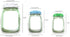 Enkrio 20 PCS Mason Jar Zipper Bags, Reusable Food Storage Bag for Snack, Airtight Zipper Sealed