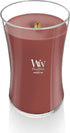 WoodWick Large Cinnamon Chai Hourglass Candle - Premium Soy Blend Wax with Pluswick Innovation, Made in USA