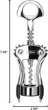 Zyliss Stainless Corkscrew & Bottle Opener - Wine Corkscrew & Beer Bottle Opener with Rubber Handles