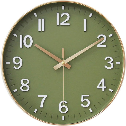 HZDHCLH Wall Clocks Battery Operated,12 inch Silent Non Ticking Modern Wall Clock