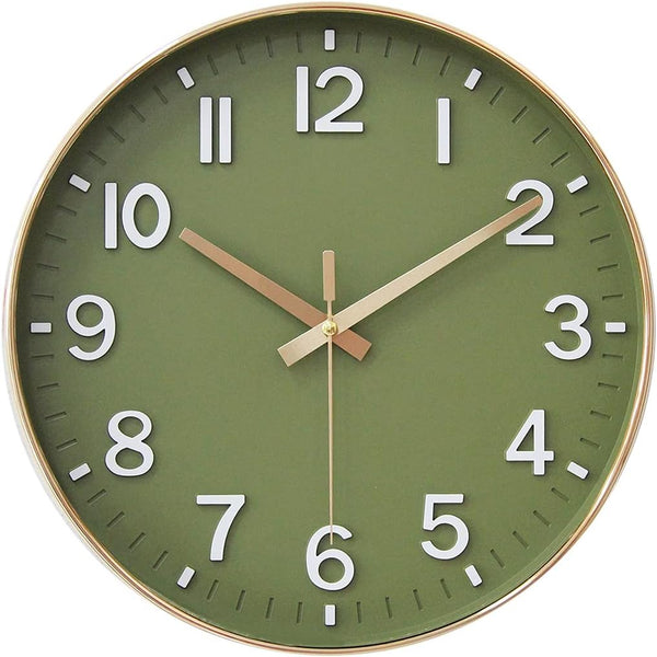 HZDHCLH Wall Clocks Battery Operated,12 inch Silent Non Ticking Modern Wall Clock