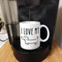 ThisWear I Love My Wiener Dog Mug, Funny Dachshund Gifts, 11oz Ceramic Coffee Mug with Handle