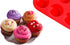 Mini Muffin & Cupcake Set, 24 Cups Nonstick Silicone Baking Pan, BPA Free, Dishwasher Safe, 2 Pieces (Red)